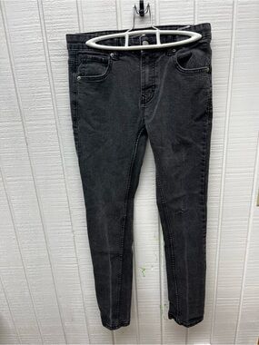 Calvin Klein Boys Size 18 Black Skinny Jeans Designer Casual Streetwear Kids